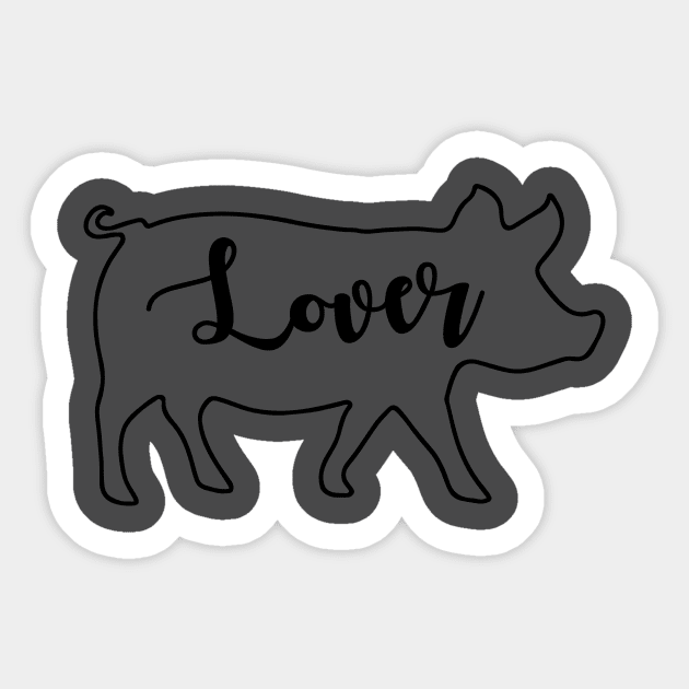 Pig Lovers. Sticker by tonydale